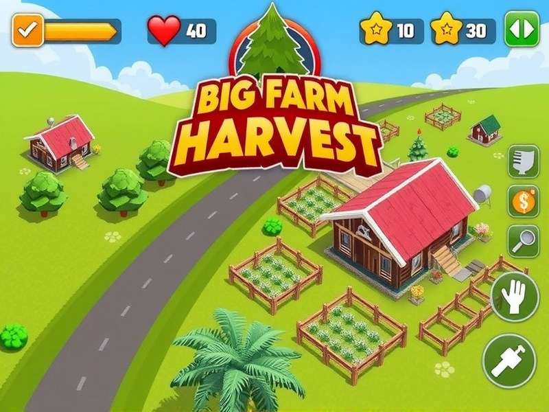 Big Farm Mobile Harvest Crop Harvesting Big Farm Mobile Harvest Gameplay